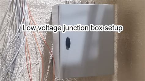 mixing line and low voltage wires in junction box|splitting high and low voltage box.